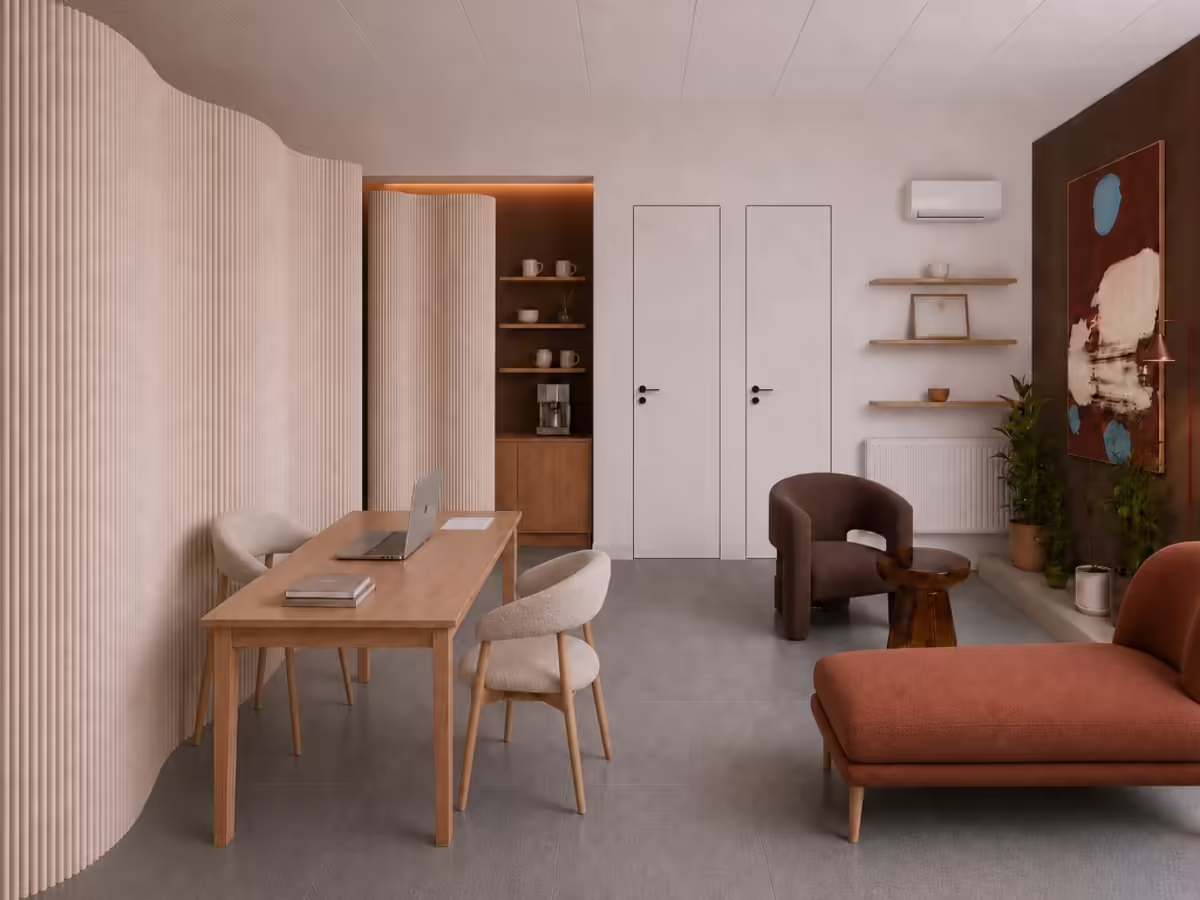 OFFICE D - Interiér a Pracovná Zóna